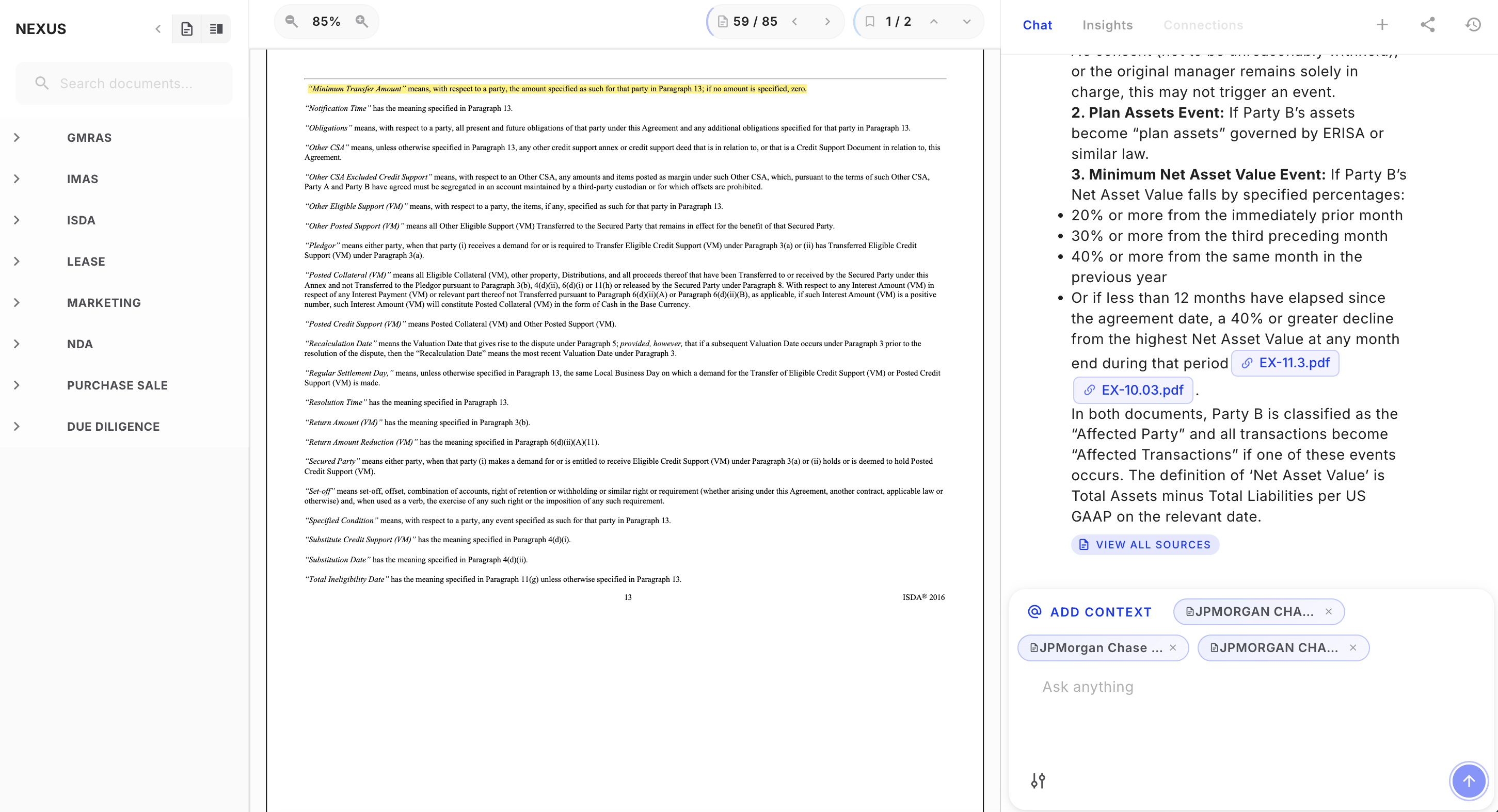 Nexus Citation Interface